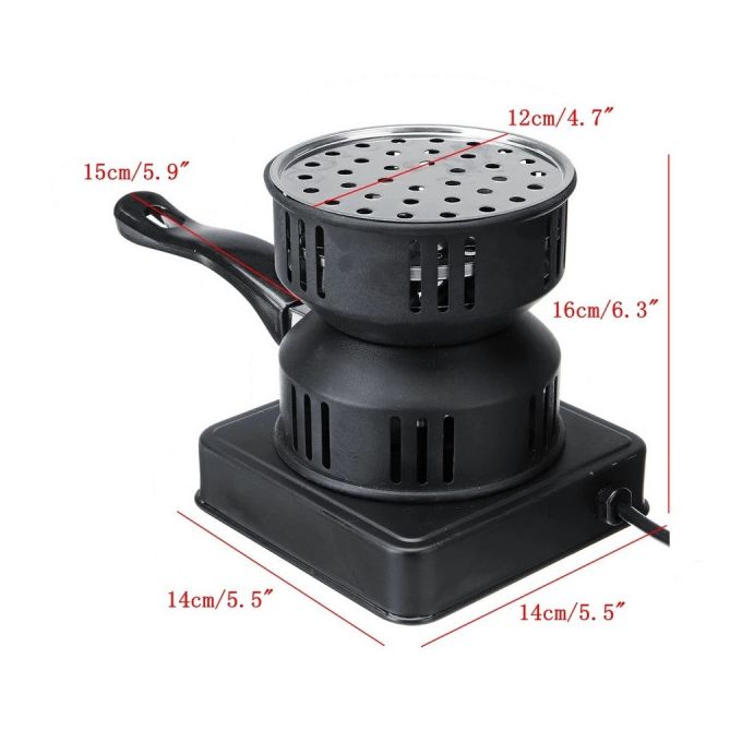 مُشعل فحم كهربائي موقد فحم محمول Allume Charbon Electrique Brûleur à Charbon Portable