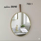 مرآة حائط دائرية بتصميم أنيق وبسيط، قطعة ديكور Miroir mural rond au design épuré et élégant pièce décorative