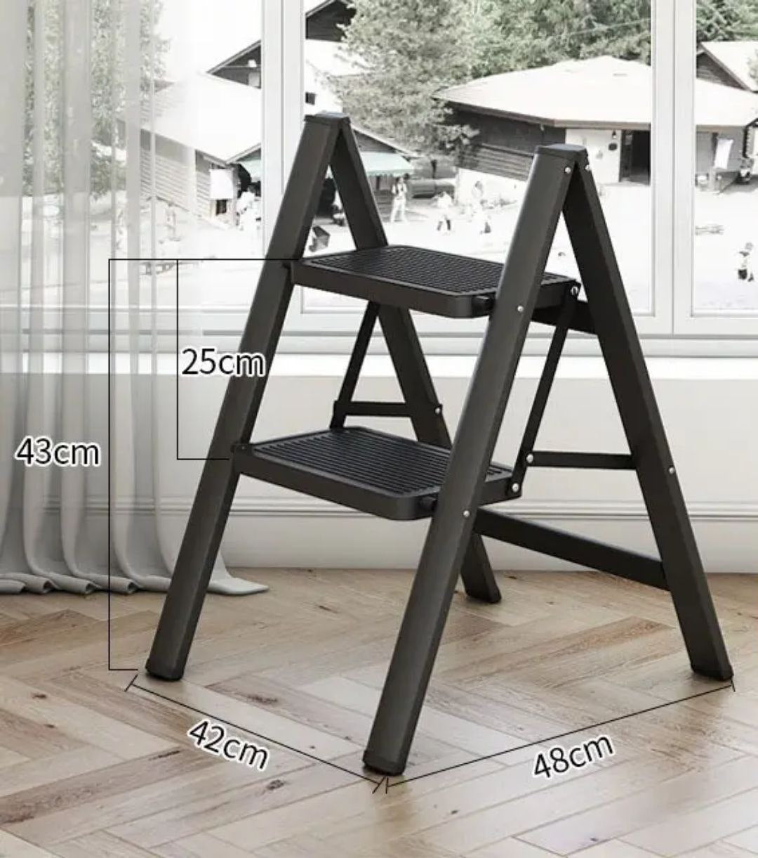 Escabeau pliable à 3 marches en aluminium سلم ألومنيوم قابل للطي بثلاث خطوات