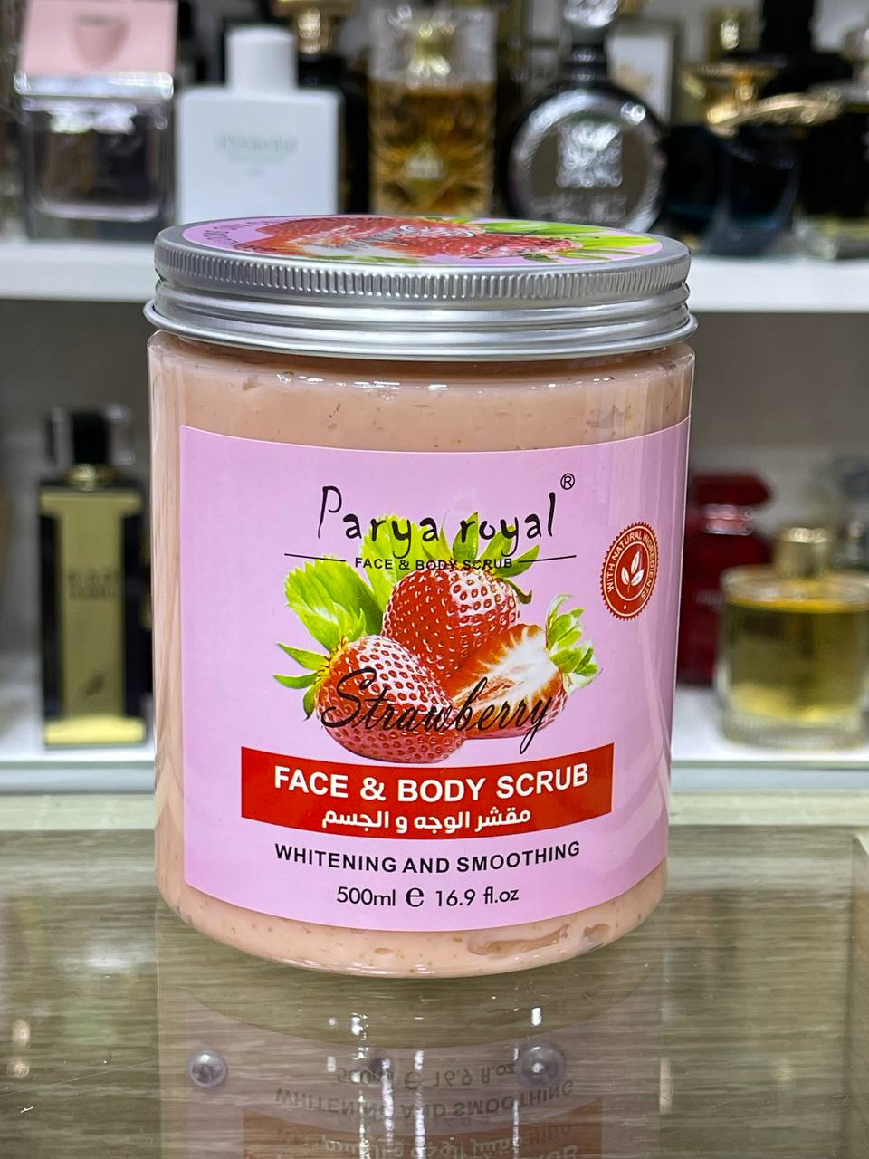 Parya royal Face et Body Scrub-Strawberry 500 Ml