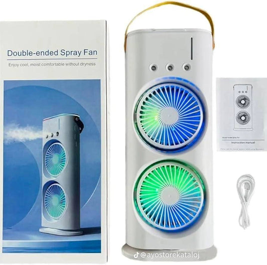 Double-ended Spray Fan Ventilateur à double jet Mini Climatiseur مروحة رش مزدوجة الأطراف