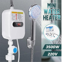 سخان مياه كهربائي فوري مع دش Mini Water Heater 3500W 220V Chauffe-eau électrique instantané avec douche