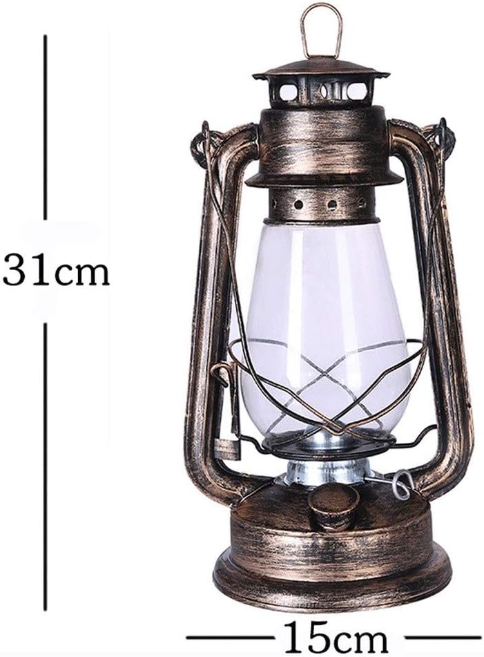 مصباح زيتي كلاسيكي عتيق، قطعة فنية زخرفية، فانوس عتيق Lanterne de lampe à huile de kérosène,