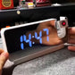 ساعة ذكية رقمية LED، منبه رقمي، ساعة إلكترونية للمكتب، شحن USB Horloge LED à projection numérique intelligente, réveil numérique
