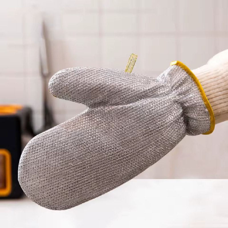قفازات غسيل أطباق من الفولاذ المقاوم للصدأ فائق المتانة Gants Vaisselle Inox Ultra Résistant