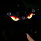 مصباح نافذة السيارة ليلي يعمل بالطاقة الشمسية Lampe Signale de Fenêtre Voiture Motif Devil Eye Énergie Solaire