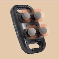 مسدس تدليك كهربائي أو جهاز بأربعة رؤوس للأنسجة العميقة Pistolet ou appareil de massage électrique à 4 têtes pour tissus profonds