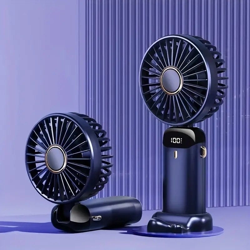 Ventilateur Portable, Mini Ventilateur de Poche مروحة محمولة، مروحة جيب صغيرة، قابلة لإعادة الشحن عبر منفذ USB، 5