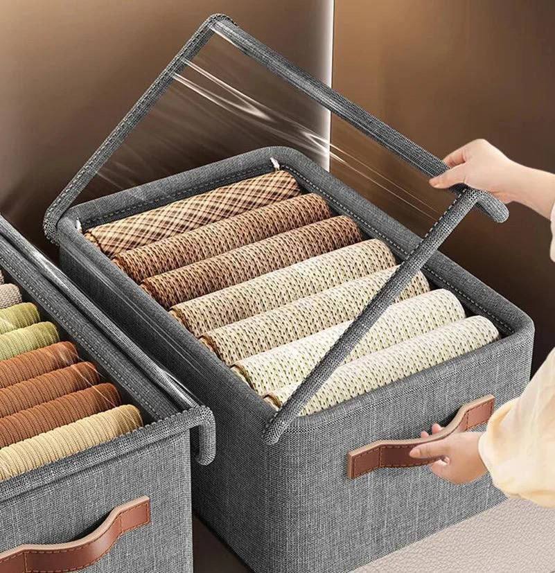 Boîte de Rangement Pliable Transparente صندوق تخزين شفاف قابل للطي