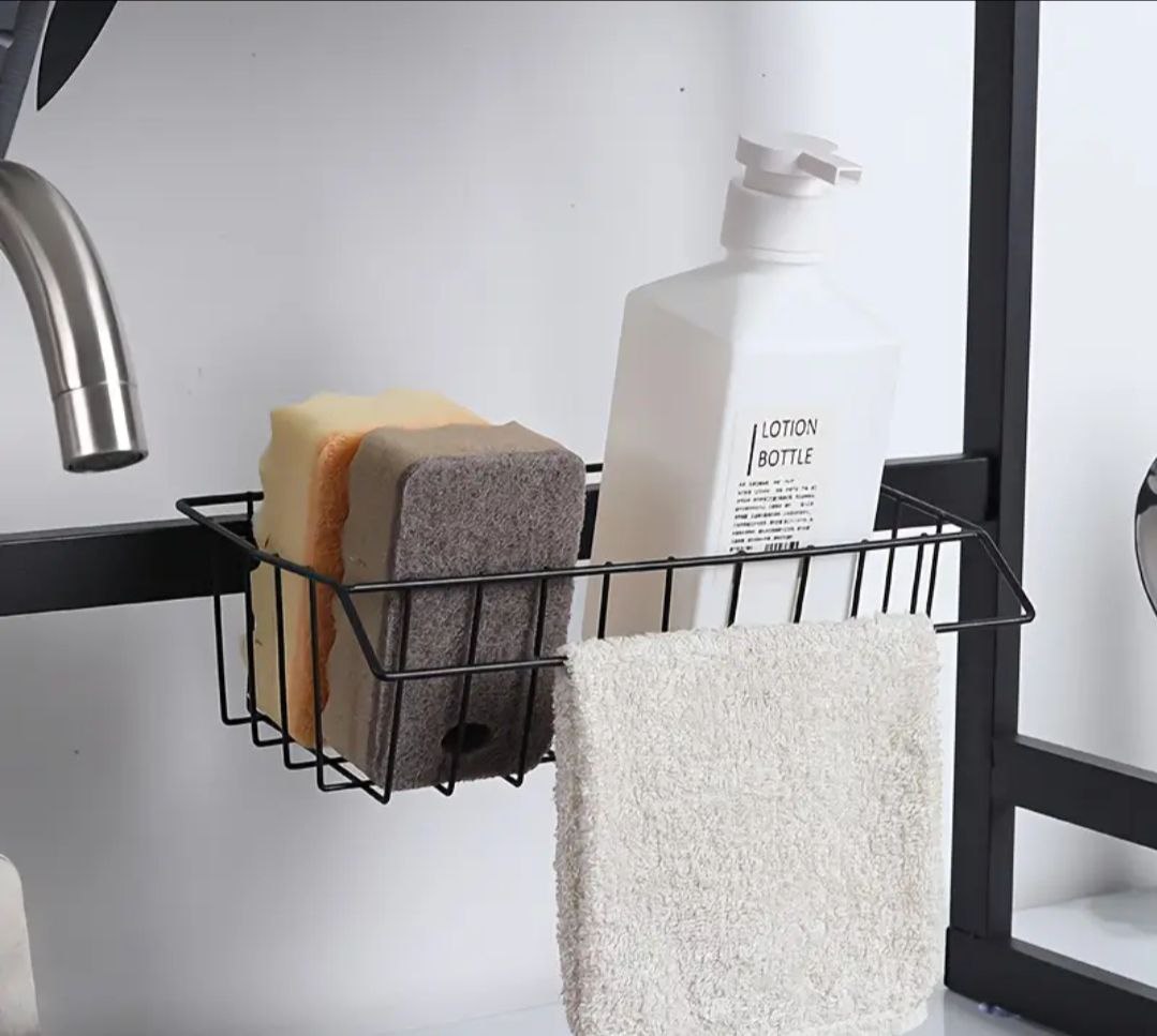 مصفاة أطباق متينة من الفولاذ الكربوني بتصميم قابل للطي Égouttoir à vaisselle robuste en acier au carbone