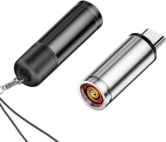 ولاعة من النوع C للهواتف Briquet USB Type-C pour téléphone, mini briquet de poche sans flamme