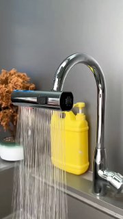Faucet kitchen رشاش متعدد الوظائف من الفولاذ المقا
