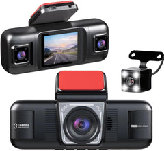 أربع كاميرات أمامية للسيارة، حماية بانورامية بزاوية 360 درجة 4 caméras de tableau de bord pour voiture, protection panoramique à 360 degrés