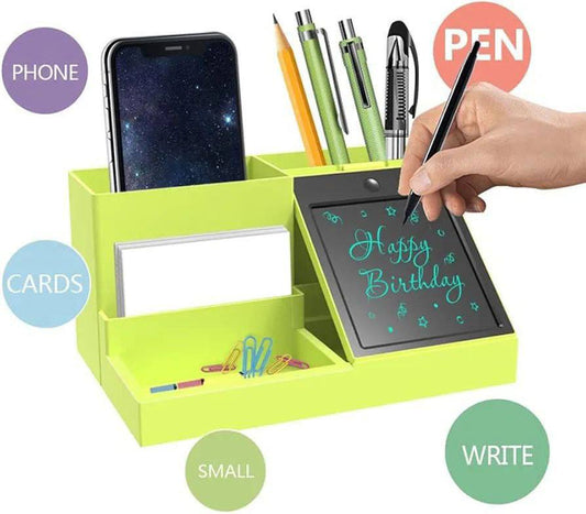 Organiseur de bureau 1pc, conteneur de stylo avec tablette d'écriture LCD, organisateur de bureau, nouveau style