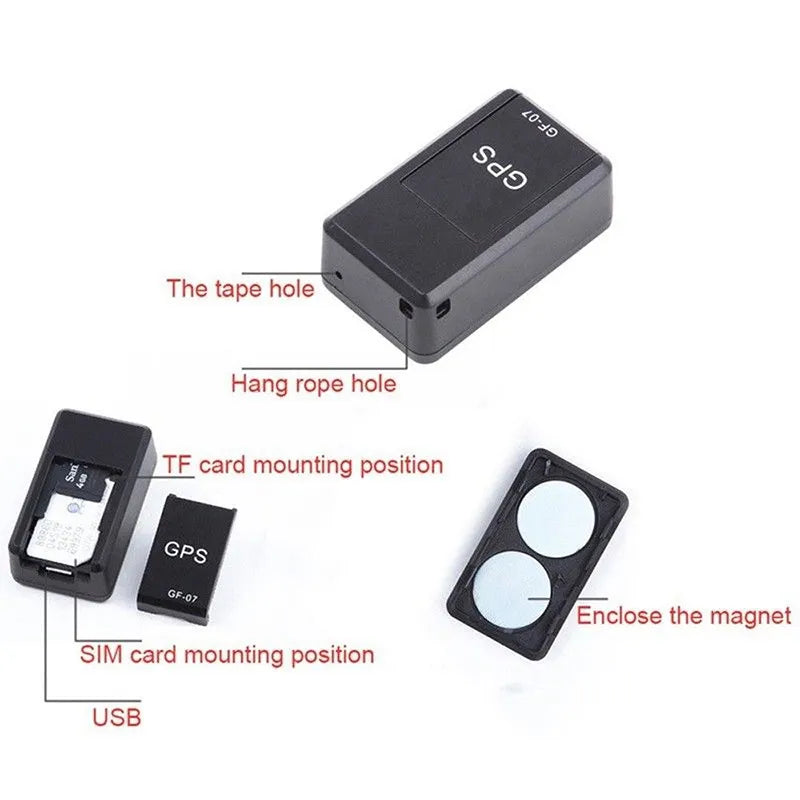 GPS GF-07 Mini traceur GPS de voiture Anti-vol localisateur Anti-perte جهاز GF07 المحمول المغناطيسي الصغير للتتبع