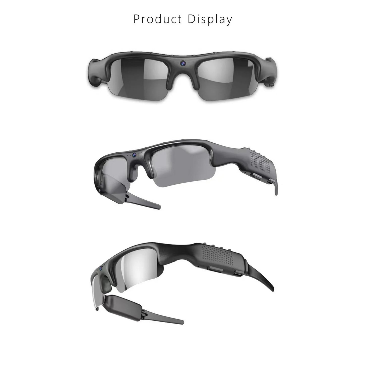 Lunettes de cyclisme Smart glasses lunettes intelligentes كاميرا رياضية نظارات ذكية نظارات ركوب الدراجات مزودة بكاميرا عالية الدقة مدمجة