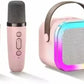 Mini haut-parleur karaoké sans fil Bluetooth K12 مكبر صوت كاريوكي لاسلكي صغير بتقنية بلوتوث K12 مع ميكروفونين