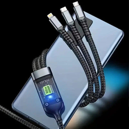 Câble de charge multi-connecteurs 100W 3in1 Fast charging