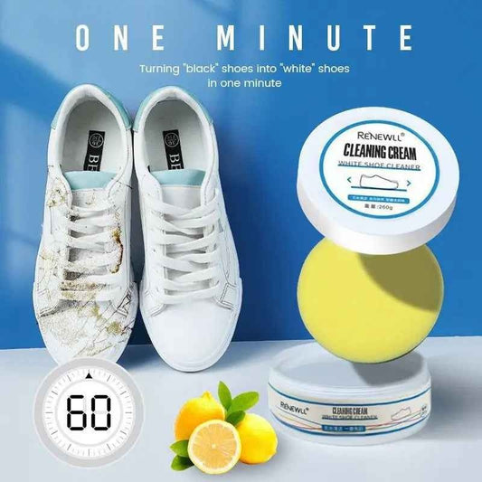 crème nettoyante pour chaussures blanches كريم تنظيف الأحذية البيضاء