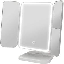 مرآة مستحضرات تجميل قابلة للإزالة وتعديل الزاوية وإضاءةmiroir  LED Lighted ajustable angle removable cosmetic mirror