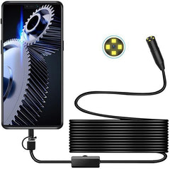 Borescopes Endoscope USB Android, Autofocus 1944P HD Endoscope, avec caméra d'inspection منظار داخلي USB يعمل بنظام أندرويد، بتركيز تلقائي، بدقة 1944 بكسل، مزود بكاميرا فحص