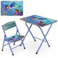 Bureau Enfant Pliant avec Chaise Thème Océan مكتب أطفال قابل للطي مع كرسي تصميم مستوحى من المحيط
