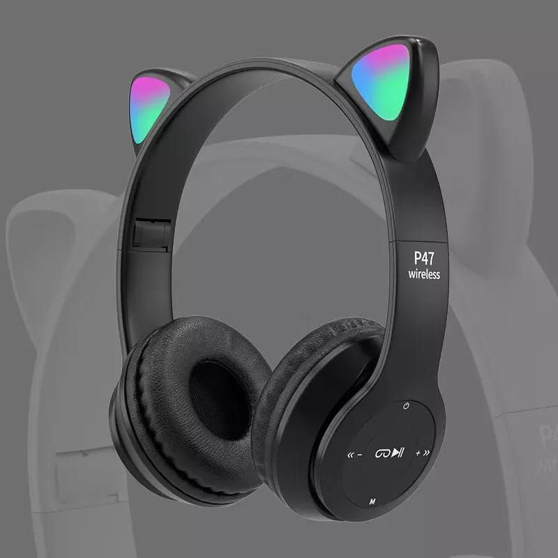 Wireless cat ear P47 سماعة أذن لاسلكية قابلة للطي BT5.0 مع ميكروفون Casque bluetooth