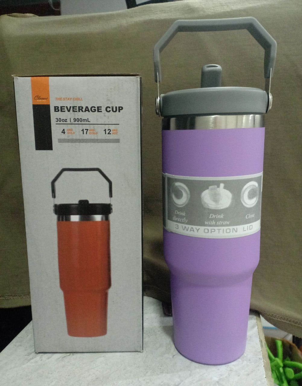 كوب مشروب Beverage Cup gobelet à boisson Termos Tumbler Viral 900mL