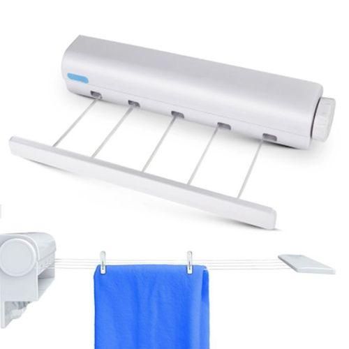 Etendoir Sèche-linge avec 5 fils durables et longs, Mural مجفف ملابس مع 5 خطوط متينة وطويلة