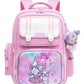 حقيبة ظهر مدرسية كورية متينة مقاومة للماء، بتصميم كرتوني Sac à dos 4D rigide à coque rigide, style kawaii, pour filles