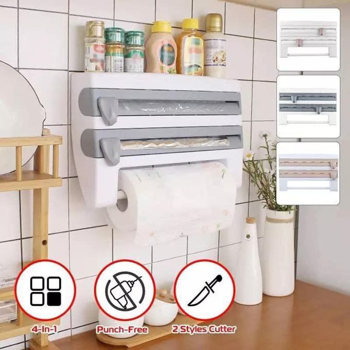 Distributeur des rouleaux de papier essuie-tout, de film alimentaire et de papier aluminium
