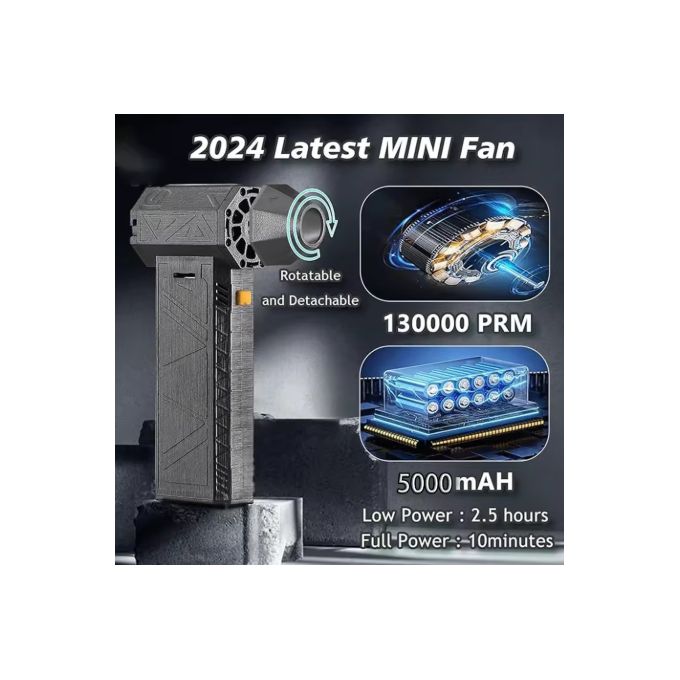 مروحة صغيرة قابلة لإعادة الشحن بمحرك قوي souffleur puissant Mini ventilateur rechargeable