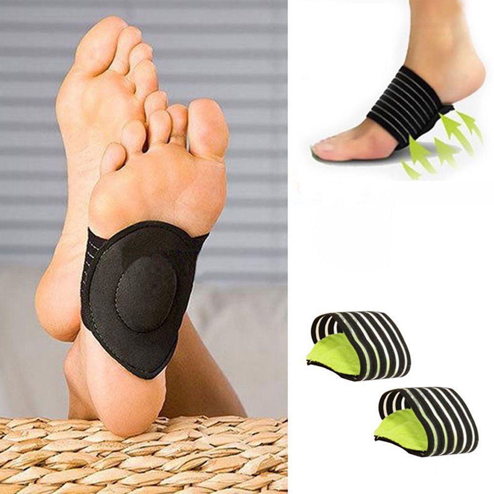 دعامة لالتهاب اللفافة الأخمصية وسادات ضغط للقدم المسطحة Soutien de la fasciite plantaire Coussinets de compression pour pieds plats