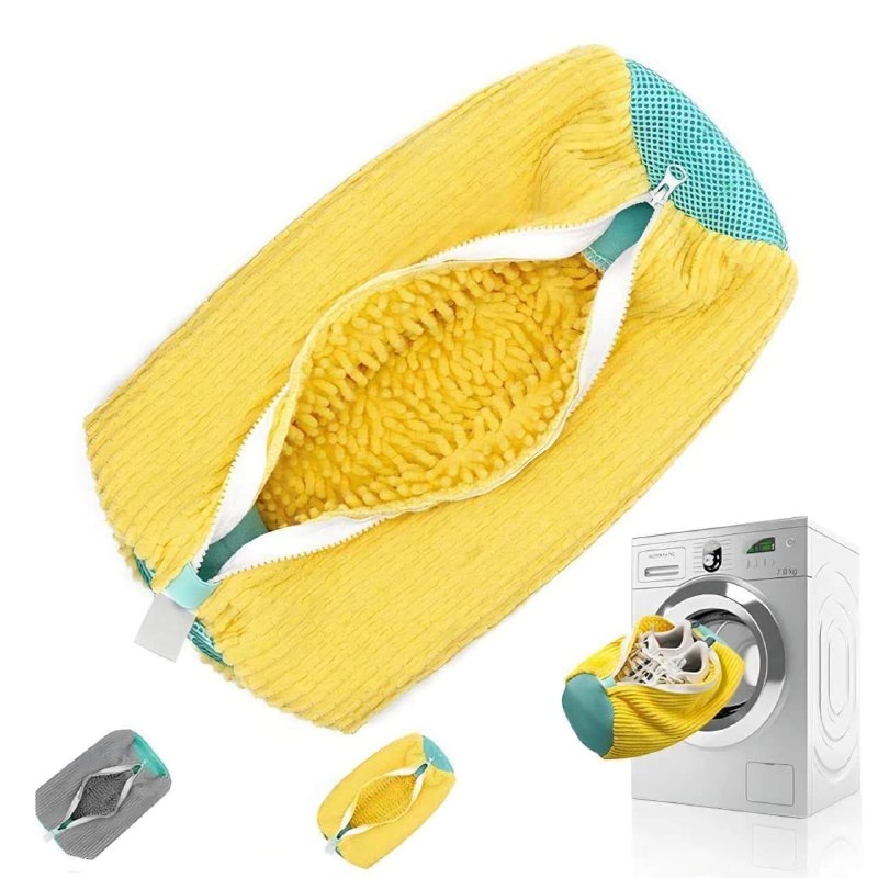 Sacs de lavage pour chaussures أكياس غسيل الأحذية الشبكية القابلة لإعادة الاستخدام، مصممة لحماية الأحذية والغسالة أثناء التنظيف