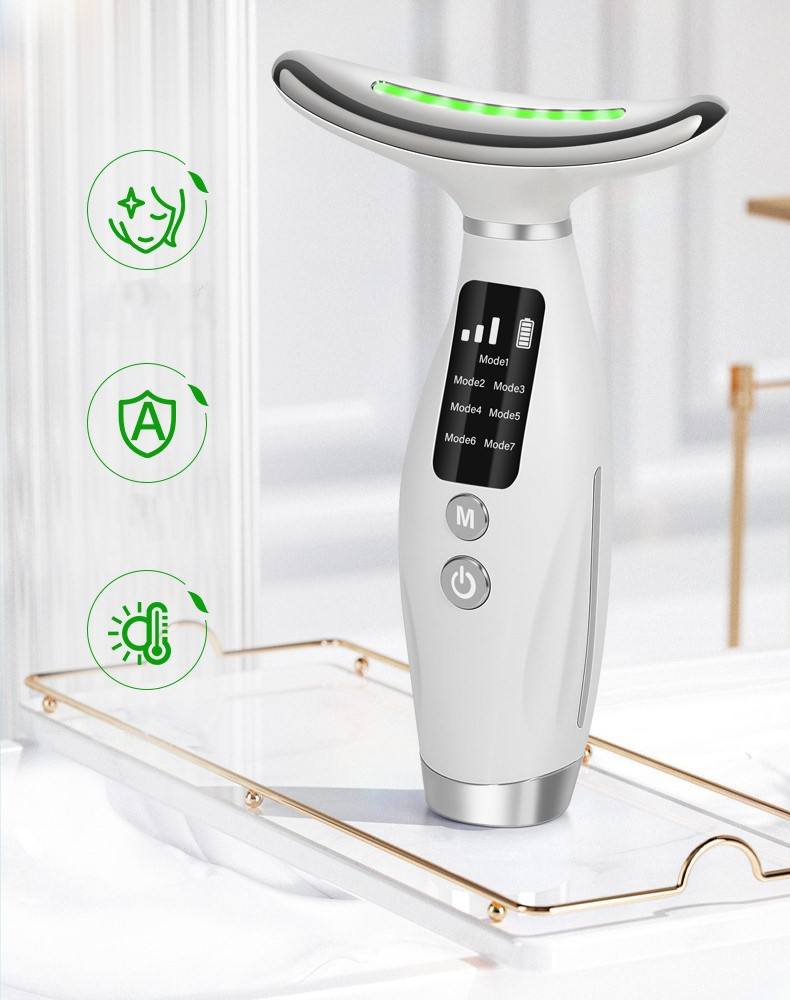 جهاز تدليك الوجه والرقبة، جهاز للعناية بالبشرة Neck Beauty Device Appareil de massage du visage et du cou, soin et lifting de la peau