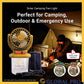 Ventilateur de camping solaire avec lampe rechargeable HB-F718W Camping Fan Light مروحة تخييم تعمل بالطاقة الشمسية قابلة لإعادة الشحن