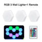 Hexagonal Touch decorative led light set of 3