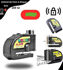 قفل دراجة نارية/هوائية مقاوم للماء ومضاد للسرقة مع جهاز إنذار Serrure moto vélo antivol étanche avec alarme