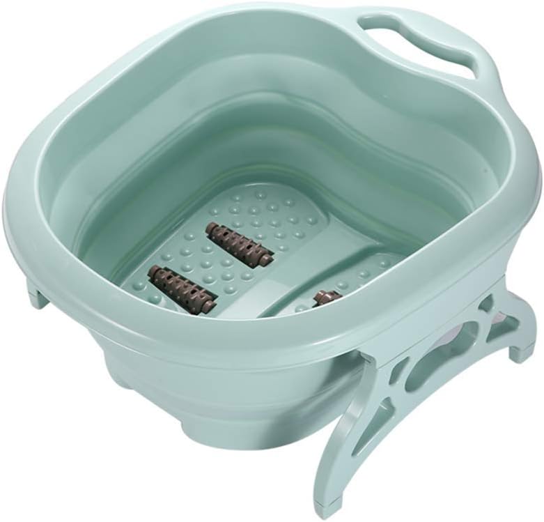 حوض تدليك الأقدام المرنة حوض قدم متعدد الوظائف Bassin de massage des pieds pliable Dazzle Color Multifunctional Foot Tub Bain de pieds multifonctionnel