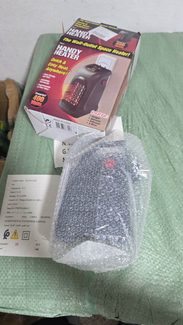 Handy heater Wall outlet space 400W Chauffageمدفأة صغيرة واقتصادية محمولة  400واط