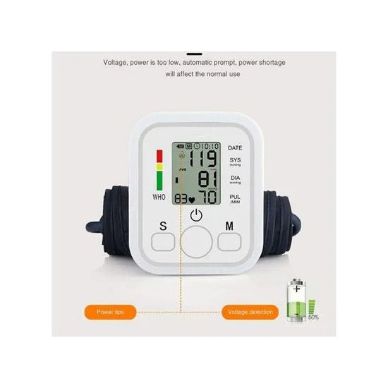 Electronic Blood Pressure Monitor Tensiomètre numérique automatique جهاز قياس ضغط الدم الإلكتروني