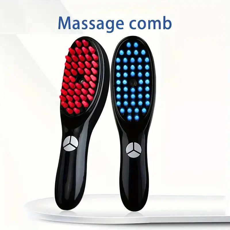 Massage Comb Brosse de massage électrique vibration et vapeur pour la croissance des cheveux avec lumière LED فرشاة تدليك كهربائية