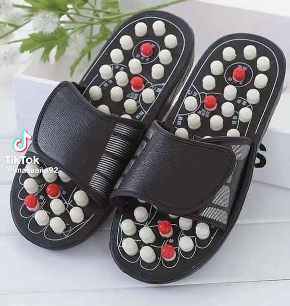 خف تدليك القدمين بالضغط الإبري Chaussons de massage par acupression et réflexologie plantaire pour hommes et femmes