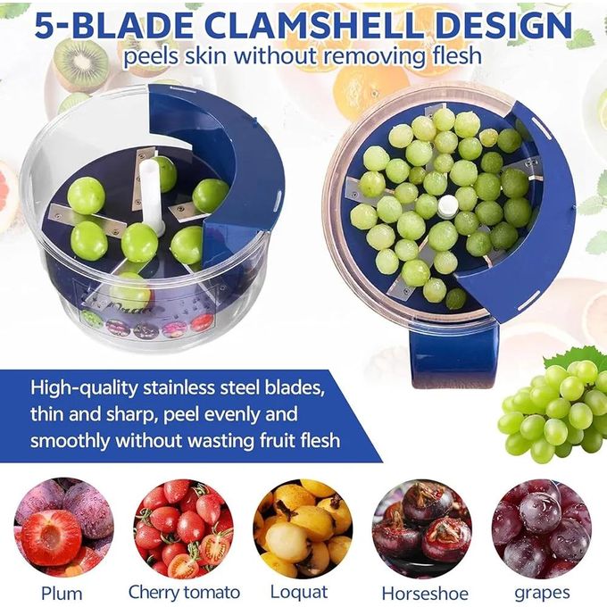 مقشرة عنب كهربائية، أداة أوتوماتيكية لتقشير الفواكه الصغيرة، Eplucheur électrique de raisin, outil automatique pour éplucher les petits fruits