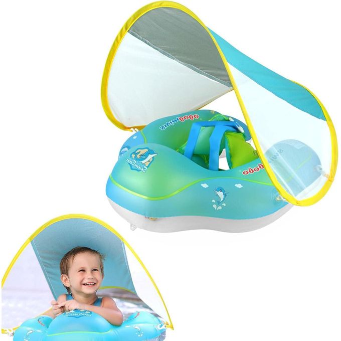 عوامة سباحة مزودة بمظلة ومقعد سباحة Bouée de natation pour bébé