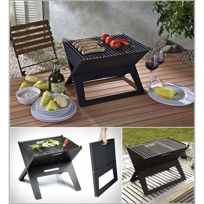شواية فحم محمولة الحجم الكبير Barbecue à charbon pliable Barbecue à charbon pliable