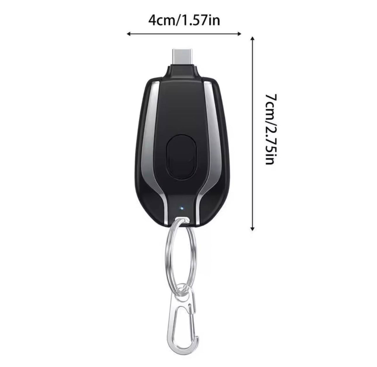 شاحن طوارئ محمول صغير Mini Power Bank  Mini chargeur de secours portable de 1500 mAh en forme de clé