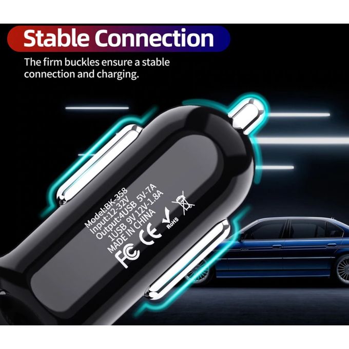Chargeur USB universel à charge rapide 3.0 4.0 de 4 ports, 48W et 7A
