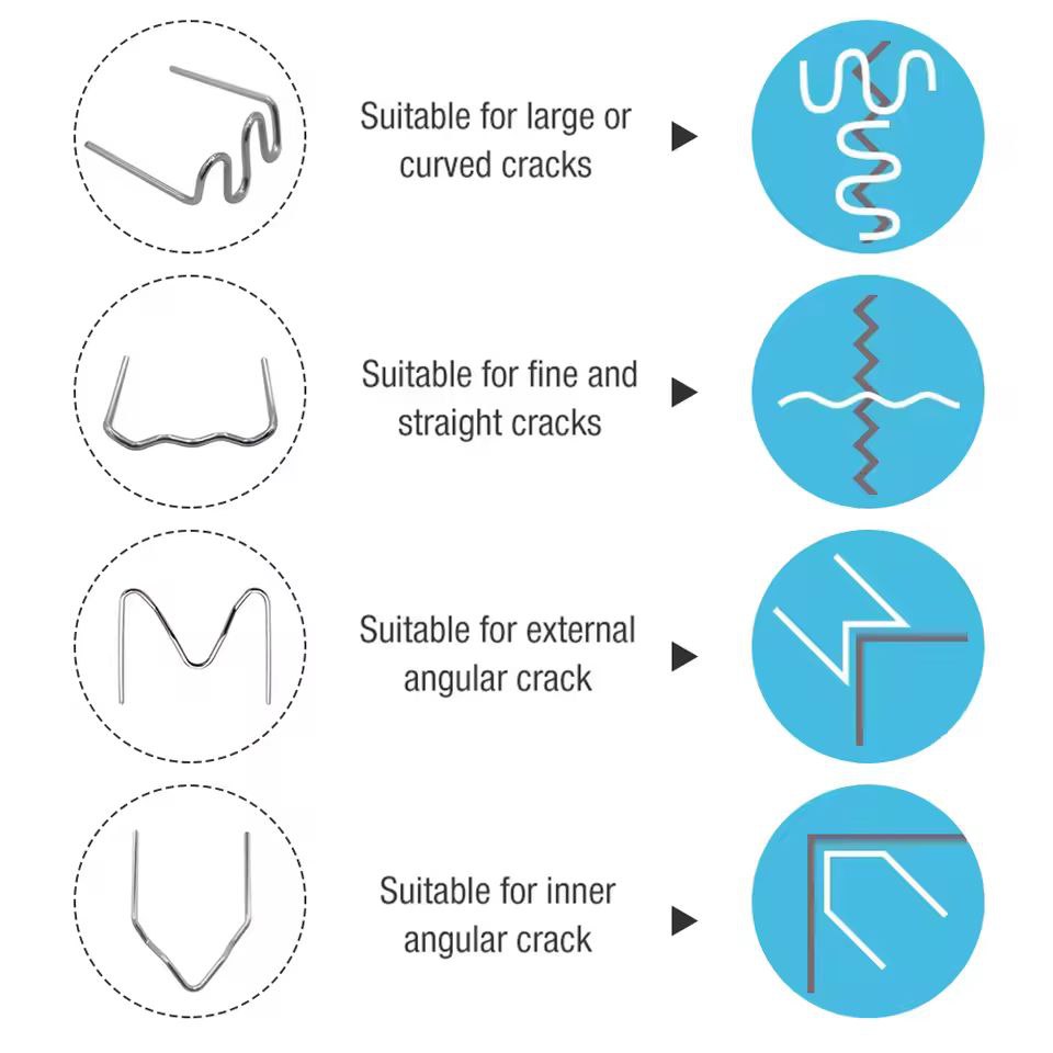 Kit de Soudage en Plastique Amélioré 2en1, 150W, Pistolet à Souder avec Tiges, Réparation de Pare-Chocs de Voiture