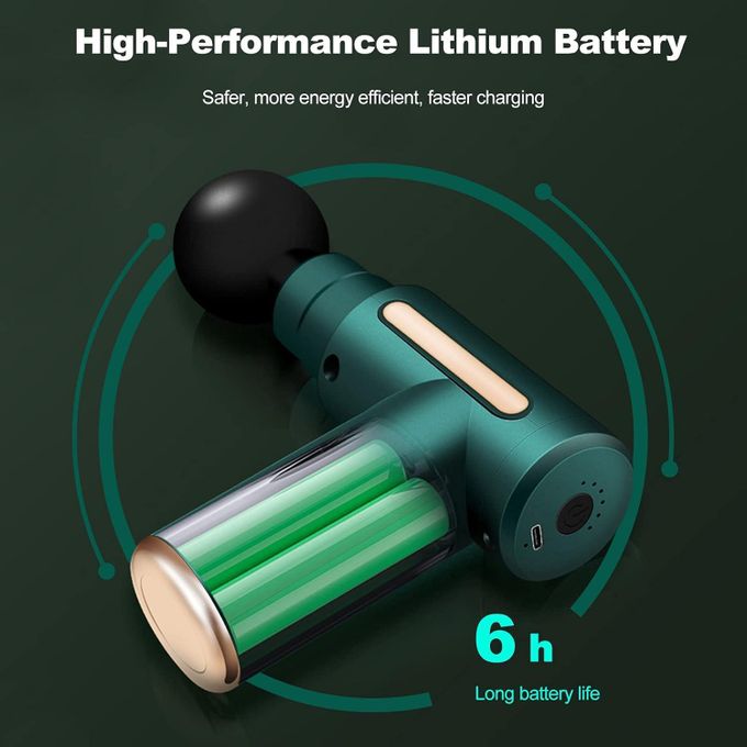Petit pistolet de massage vert مسدس تدليك صغير أخضر شاشة لمس LCD محمول لاسلكي